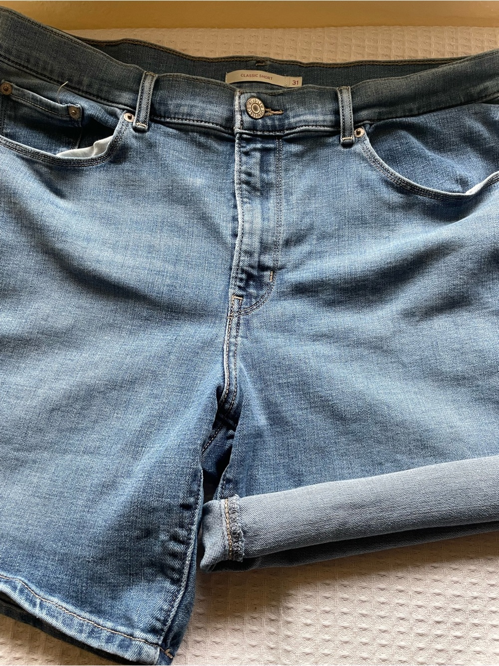 Levi Classic Short Light Blue Denim Shorts